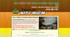 Desktop Screenshot of americanmaplemuseum.org