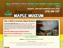 Tablet Screenshot of americanmaplemuseum.org